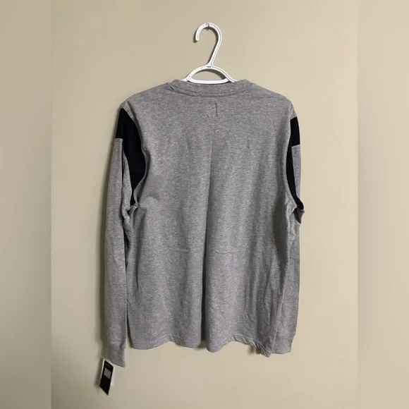 NFL Team Apparel Pittsburgh Steelers Long Sleeve T-shirt Size Medium New Grey - Picture 2 of 6